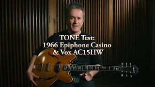 TONE Test 1966 Epiphone Casino amp Vox AC15HW [upl. by Farlie443]