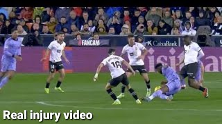 Mouctar Diakhaby injury vs Real Madrid vs Valencia pray for Mouctar Diakhaby injury vs Real Madrid [upl. by Naes]