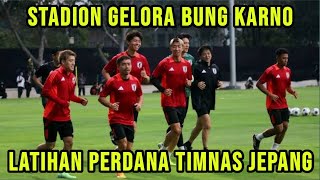 BREAKING NEWS  LATIHAN PERDANA TIMNAS JEPANG DI STADION GBK [upl. by Papert694]