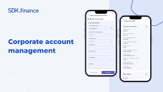 Corporate account management  SDKfinance FinTech Platform [upl. by Hassi]