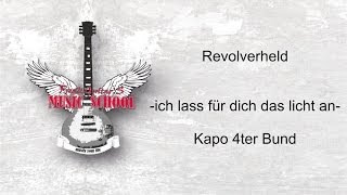 Revolverheld  Ich lass für dich das Licht an I Gitarren Tutorial für Anfänger I Akkorde I Rhythmus [upl. by Aihtnys]