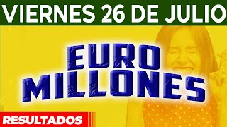 Resultado del sorteo Euromillones del Viernes 26 de Julio del 2024 😱🤑💰💵 [upl. by Eelyk]