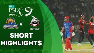 Shorts Highlights  Karachi Kings vs Lahore Qalandars  Match 26  HBL PSL 9  M1Z2U [upl. by Novled]