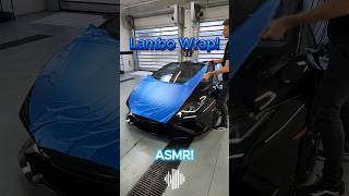 Wrapping this Lamborghini Huracan Evo in Matte Iced Blue Titanium 🥶 asmrsounds asmr wrap [upl. by Pooley]