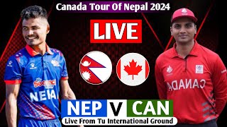 NEPAL VS CANADA 2ND ODI MATCH 2024 LIVE  NEP VS CAN CANADA TOUR OF NEPAL LIVE MATCH [upl. by Rhiamon]