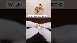 Latest diamond ring designs for Male l gold diamond ring for men Priceshorts [upl. by Yevette]