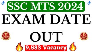 SSC MTS 2024 Exam Date Out  48 Days Only Left  Total No Of Application For SSC MTS 2024 [upl. by Iruj]