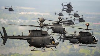 Guinness record and last flight of OH58D Kiowa Warrior helicopters [upl. by Tillman]