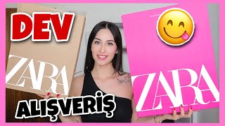 DEV ZARA ALIŞVERİŞİM 🛍 BÜYÜK ZARA İNDİRİMİNDEN NELER ALDIM [upl. by Annauj]