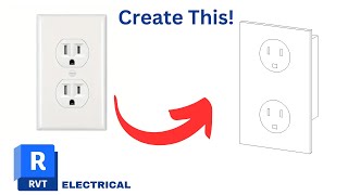 ULTIMATE 3D Receptacle Upgrade Revit Family Editor Revit Electrical Tutorial [upl. by Acirtap511]