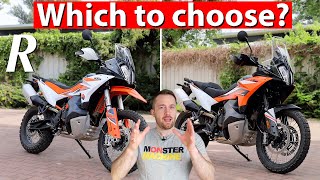 KTM 890 Adventure vs 890 Adventure R  DIFFERENCES [upl. by Ailee726]