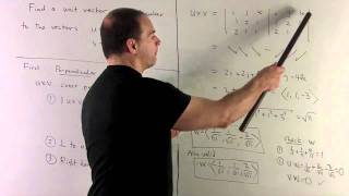 Unit Vector Perpendicular to Two Vectors [upl. by Shell432]