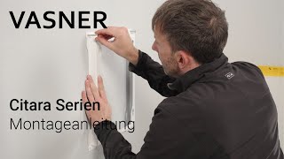 VASNER Citara Serien  Anleitung Infrarotheizung Montage  Wie richtig an der Wand montieren [upl. by Gregor182]