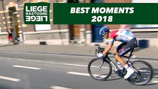 Best Moments  Men  LiègeBastogneLiège 2018 [upl. by Allesig]