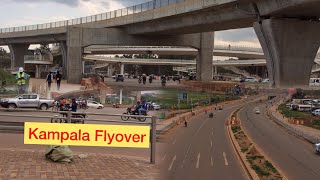 Kampala Flyover Road Project Progress Update  Walkways Side barriers lights ✅ [upl. by Anierdna29]