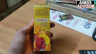 intaplex l Syrup Uses Side Effects Dose and Review Hindi Intaplex L Syrup Ke Fayede Intaplex L Use [upl. by Wenonah]