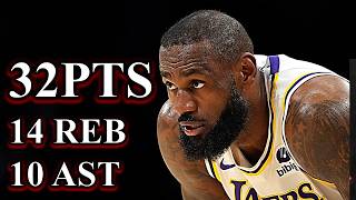 LeBron James Brilla con un TripleDoble Lakers vs Kings Resumen [upl. by Silva]