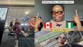 Why I Flew to Ottawa Am I Really Moving Back to Nigeria  Getting a New Passport [upl. by Irrep969]