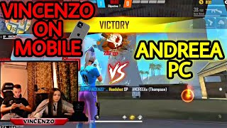 VINCENZO on Mobile in a fun match Vs his Girlfriend on PC [upl. by Enyala]