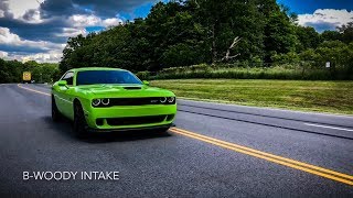 LOUDEST SUPERCHARGER WHINE  Hellcat BWoody Intake [upl. by Jonathan]