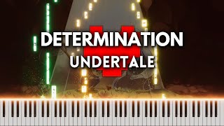 Determination  Undertale Piano Cover FREE MIDI [upl. by Evanthe]