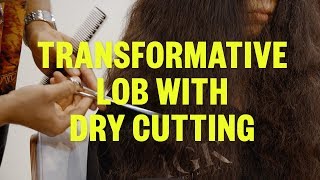 IGK Hair  Transformative Lob Dry Cutting Technique with Franck Izquierdo [upl. by Anyrak]