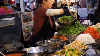 열무국수 런닝맨 비빔밥 korean mixing food  bibimbap  korean street food [upl. by Josh]