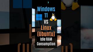 RAM Usage Windows 11 VS Linux Ubuntu linux windows [upl. by Connie82]