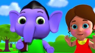 Ek Mota Hathi  एक मोटा हाथी  Hindi Nursery Rhymes  बाल कविताएं  Hindi Balgeet  Kids Tv India [upl. by Wendalyn]