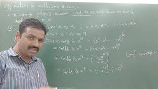 Application of Multinomial theorem with example How many integers between 1 and 1000000 have sum [upl. by Reginald607]