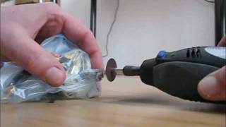 Shortening the motor shaft with Dremel [upl. by Hoxie]