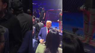 Donald Trump and Elon Musk at Madison Square Garden to UFC 309 in New York City [upl. by Yasnyl433]