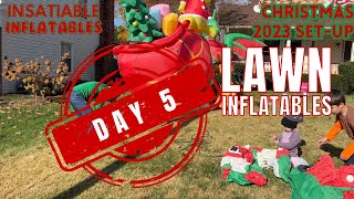 christmas2023 Set Up  Day 5 Finally the Lawn Inflatables merrychristmas christmasdecor [upl. by Prisca]