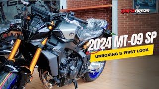 2024 MT09 SP  UNBOXING AND FIRST LOOK  HARVZ ARAZA MOTOVLOG [upl. by Dom]