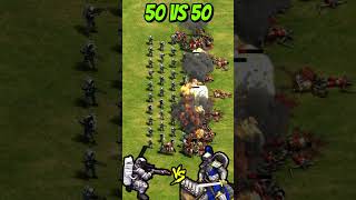 50 Photonmen vs 50 Elite Cataphracts AoE2 Shorts ageofempires gaming [upl. by Gnidleif]