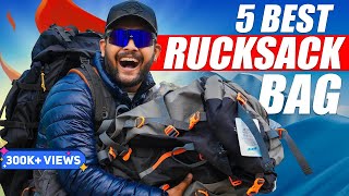 6 Best Rucksack BackpackBags for TravelingHikingCamping on Amazon 🔥 Bag Haul 2023  ONE CHANCE [upl. by Sonitnatsnoc58]