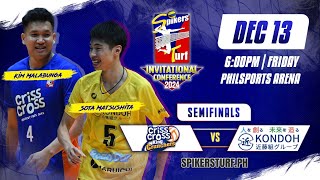 CRISS CROSS vs KONDOHGUMI  Full Match  Semifinals  2024 Spikers Turf Invitational Conference [upl. by Seed]