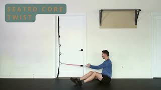 Seated Core Twist with Resistance Bands – Improve Core Stability [upl. by Lyndsay718]