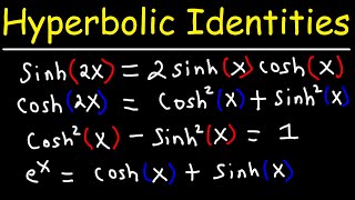 Hyperbolic Trig Identities [upl. by Alor347]