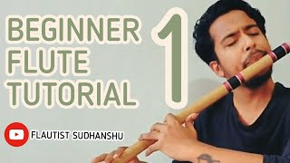 BEGINNERS FLUTE TUTORIAL 1 THE BLOWING TECHNIQUE AND HANDLING OF FLUTE [upl. by Eelta]