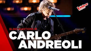 Carlo Andreoli  “Sultans of Swing”  Blind Auditions 1  The Voice Senior Italy  Stagione 2 [upl. by Gerdi]