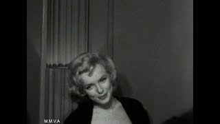 Footage of Marilyn Monroe in NYC 1956  quotIm Going To Retire To Brooklynquot Radio Interview 1955 [upl. by Sonstrom]