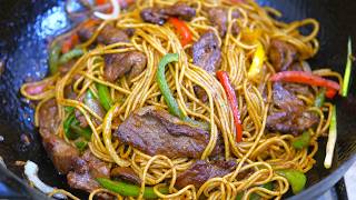 BETTER THAN TAKEOUT  Cantonese Beef Chow Mein [upl. by Ytsirhc]