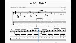 Albachiara  Vasco Rossi  Guitar Score  TAB [upl. by Bove]