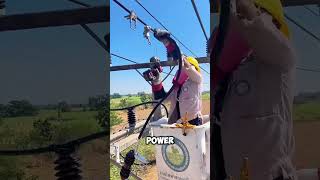 This ELECTRICIAN defies danger to keep the power running ⚡👷‍♂️ [upl. by Ynamreg]