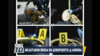 Incautan droga en el aeropuerto La Aurora [upl. by Atinod]