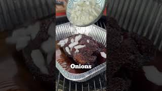 Making Smoked Chuck Roast 🔥 foodreels bbq chuckroast [upl. by Rooney]