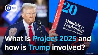 Project 2025 A hardright policy blueprint for Trumps return to power  DW News [upl. by Odidnac]