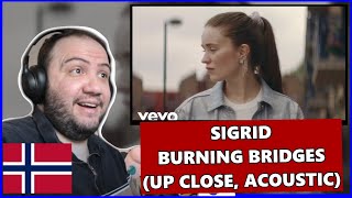 Sigrid  Burning Bridges up close acoustic  Utlendings Reaksjon  🇳🇴 Nordic REACTION [upl. by Alvan199]