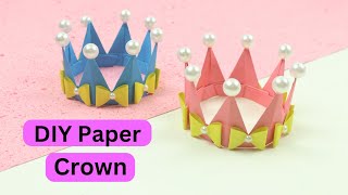 How To Make Paper Crown  Childrens Birthday Crown 👑  Paper Craft [upl. by Lonyer983]